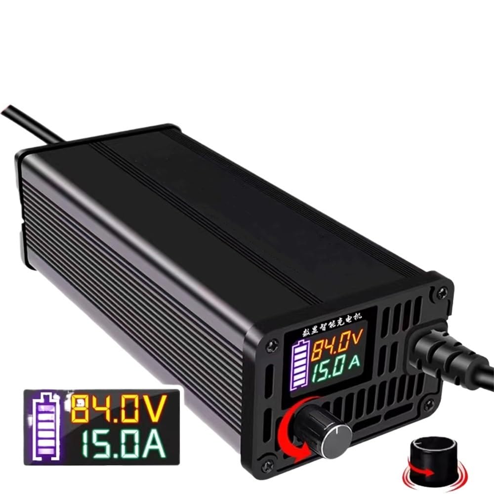 Inversor,inversor de Potencia Cargador de batería de Litio de 10 A, 15 A, 24 V, 48 V, 58,4 V, 72 V, 60 V, 67,2 V y 84 V. Corriente Ajustable: 13 s, 8 s, 16 s, 20 s y 24 s.(72V 20S 84V li-Ion,2-20A)