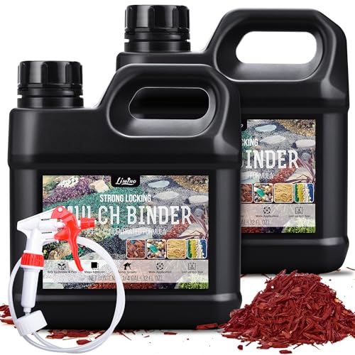Aglutinante de Grava 2L, Pegamento para Mantillo Concentradas para Pegar Piedras, Unir Corteza y Grava en Bordes - Pegamento para Grava Listo para Usar para Roca, Arena, Patios y Caminos de Jardín