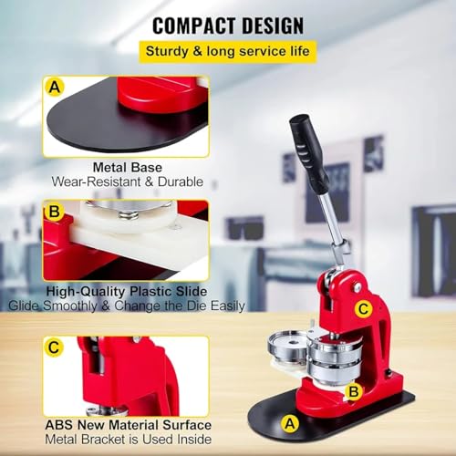 Machine à boutons DIY haute précision avec coupe-cercle intégré - 6