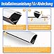 LED Kanal Schwarz, 6X1M Stripe Profil V Form Aluminium Profil für 10mm LED Streifen, Stripes Kanäle Leiste Aluprofil Eckprofil Strip Diffusor mit Milchig Weißer Abdeckung und 45 Grad Eckverbindern