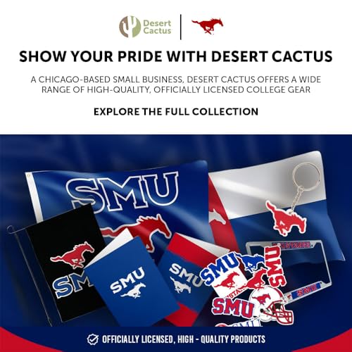 Gorra bordada SMU Mustangs azul ajustable miniatura 6