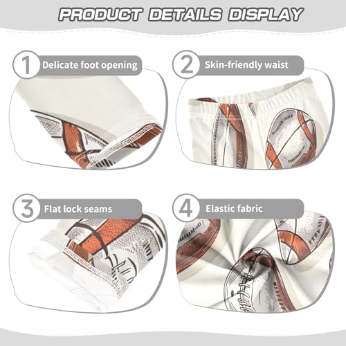 Bolaz Toddler Girls Leggings Printed Yoga Pants Leggings Rugby Football for Kids3