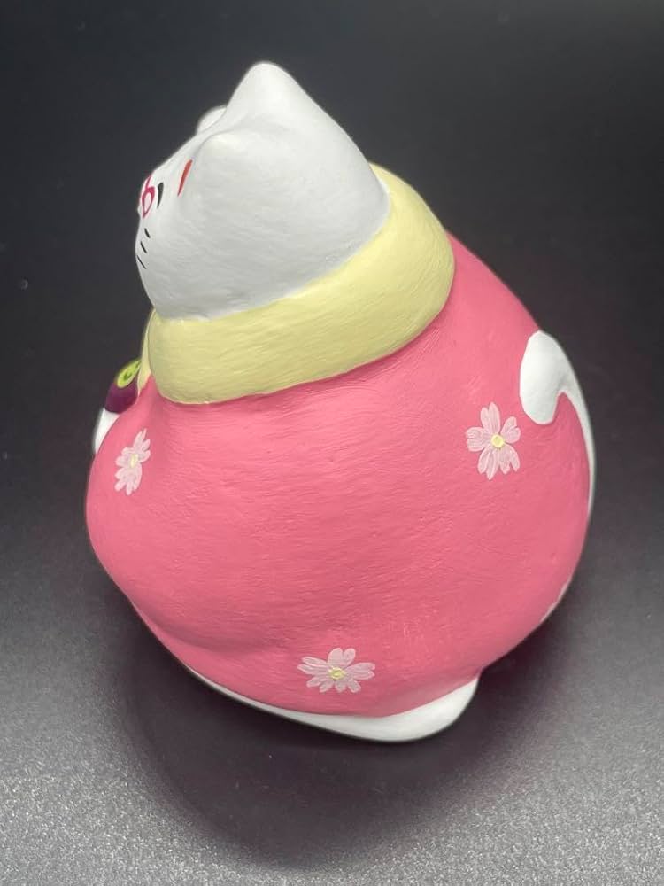 工房輪葉葉招き猫　おばぁさん猫 Amazon.co.jp: 工房 輪葉葉 招き猫 おばあさん猫 桜バージョン