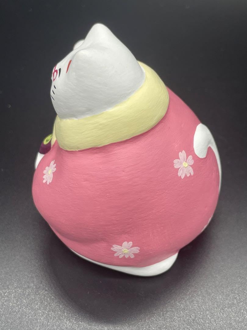 Amazon.co.jp: 工房 輪葉葉 招き猫 おばあさん猫 桜バージョン 窯出し