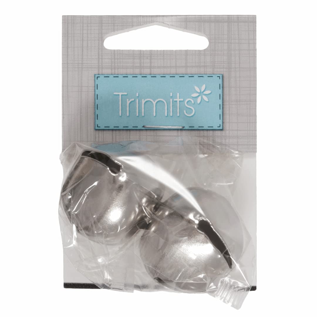 2 Silver 30mm Jingle Bells for Crafts | Craft Bells | Arts & Crafts