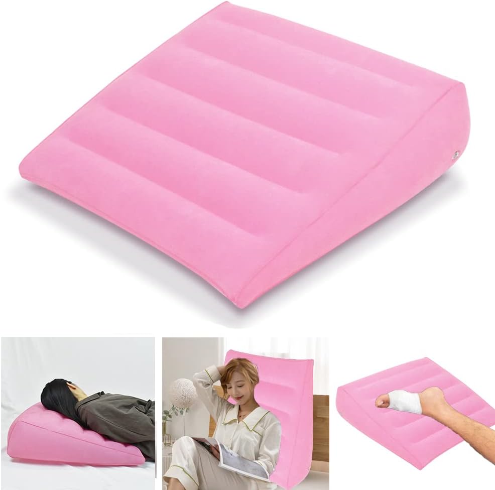 Inflatable Wedge Pillow, Bed Wedge for Backrest Sleeping Sitting