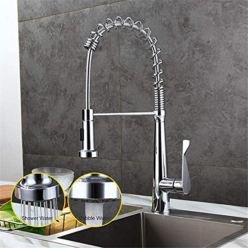 Grifo de cocina sin plomo con resorte flexible para evitar salpicaduras 2