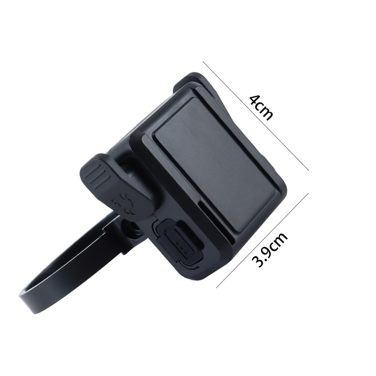 Pulsante multimediale Bluetooth wireless, telecomando impermeabile IPX6 per manubrio di motocicletta, portata 10 m, 140 mAh, antiscivolo, supporta l'assistente vocale Siri