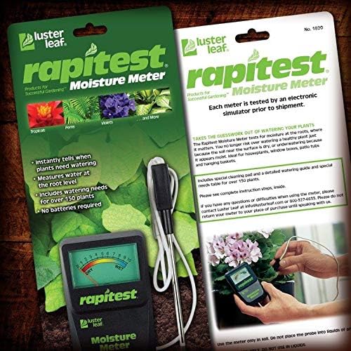 Luster Leaf 1820 Rapitest Soil Moisture Meter Crocus Scientific