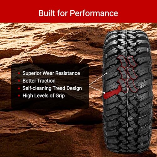Image of Set of 4 FORERUNNER 30X10R14 ATV Tires, 8PR Tubeless UTV Tires, All-terrain Tires