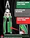 Chicat 8-in-1 Wire Stripper with Voltage Tester,Multi-function Electric Pliers,Professional Wire Cutter & 12V-250V AC/DC Neutral Tester,Electrician Tools & DIY Tool (Green)