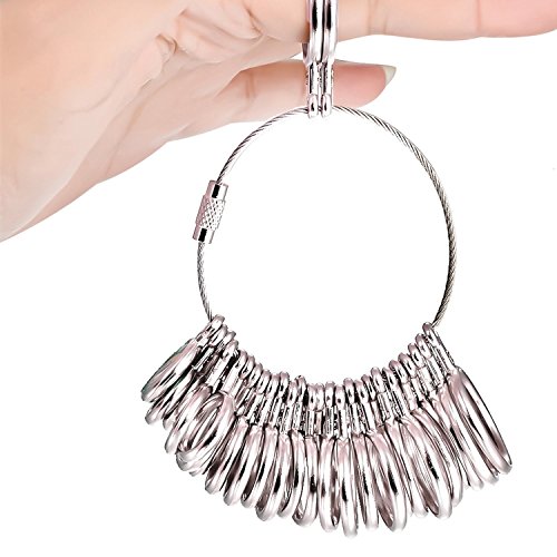 Mudder M-VE550 Stainless Steel Ring Gauges Finger Sizer Professional Measuring Ring Tool thumb #3