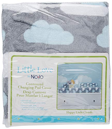 Image of Little Love by NoJo Changing Table Cover, Happy Little Clouds