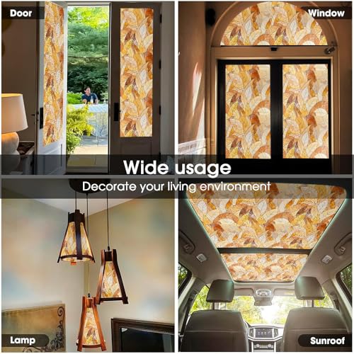 Vinilo decorativo naranja 15.7 x 118 pulgadas miniatura 5