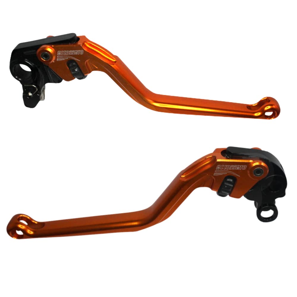 Leviers orange KTM 690 Smc R Duke ACCOSSATO commande frein embrayage 12-13