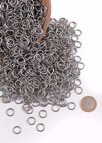 Anelli per catene, 3 kg, circa 6000 pezzi, anelli