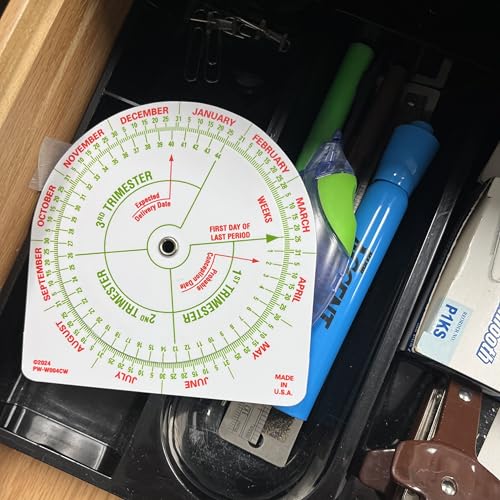 Ultimate Pregnancy Wheel - Calculadora rotativa de calendário de vencimento - Pacote com 5 - para mã