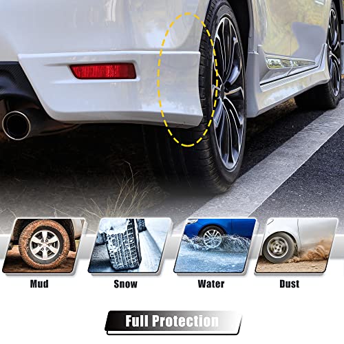 Image of ACROPIX Mud Flaps Splash Guard No-Drill Mudguards Wheels Protection Set Fit for Jeep Grand Cherokee with Hardware - Pack of 16 Black