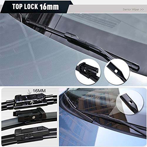 2 Wipers Factory Replacement For 2014-2018 Chevrolet Silverado Gmc Sierra Original Equipment Windshield Wiper Blades Set - 22"+22" Top Lock (Set Of 2) Not For J Hook #TOP3