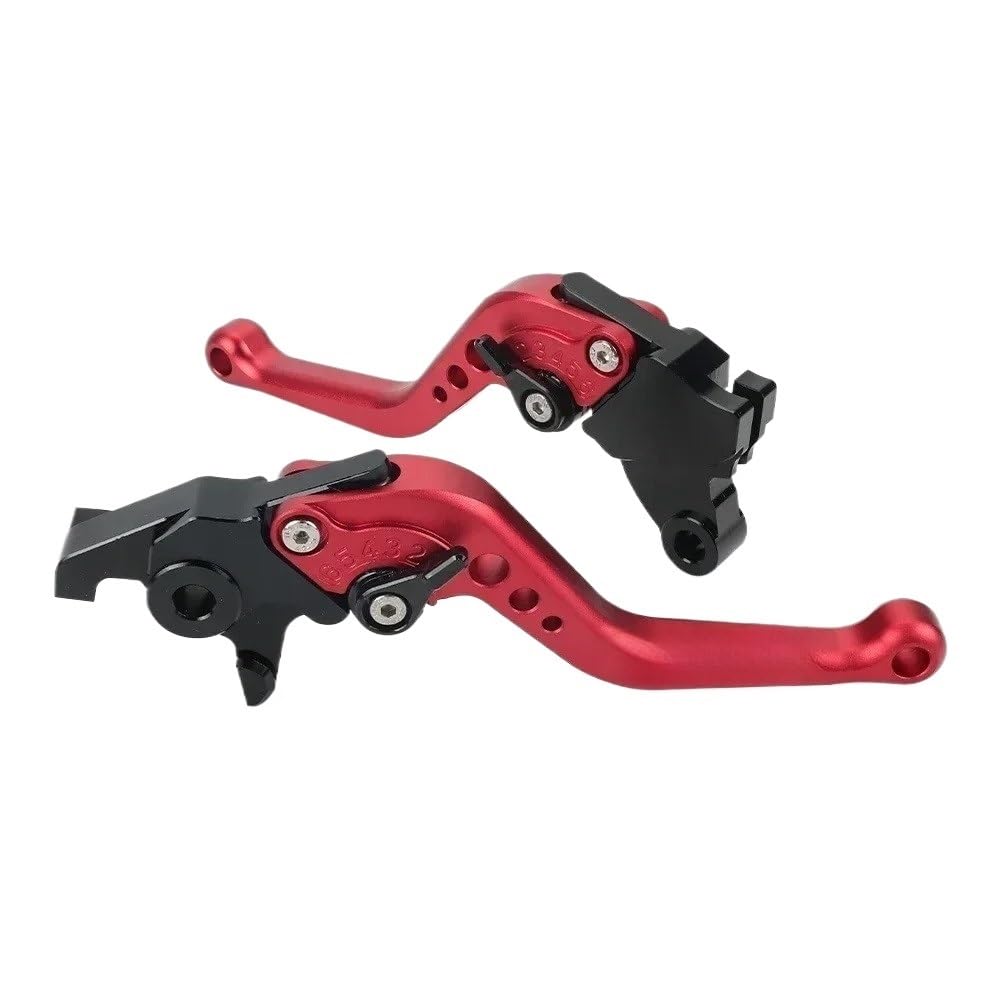 Pliqvbn Short Red Clutch Brake Shafts Motorycle Folding Extendable Brake Clutch Lever For For 450Sr 450Srs 450Ss 450Nk 450Clc 450 Sr/Srs/Nk