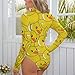 AMRANDOM Women's Mock Turtle Neck Long Sleeve Bodysuits T Shirts Body Suit Top Funny Rubber Duck for Weddings Work Travel Parties Fashion Shows, Medium, Picture (197)