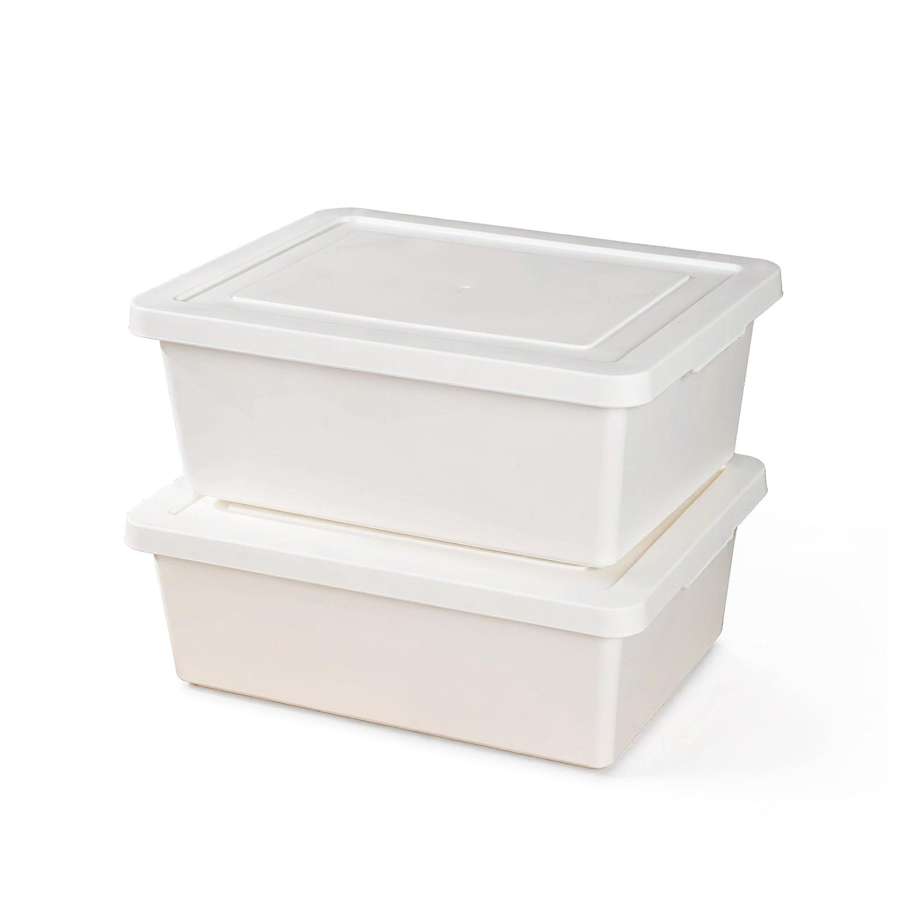 Photo 1 of Duufiell 15 Quart Stackable Storage Box with lids, White