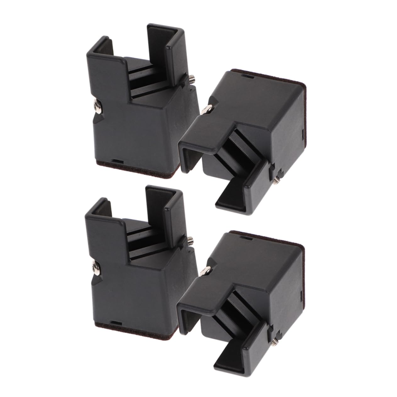 Cabilock 4pcs Adjustable Furniture Risers Height Increase for Beds Sofas and Chairs Heavy Duty Material Nonslip Design Easy Installation Wrench Supports up to Legs