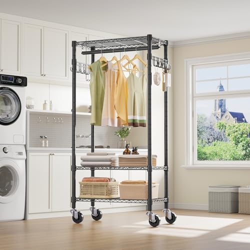 Image of VIPEK R3 Medium Rolling Clothing Rack for Hanging Clothes Portable Closet