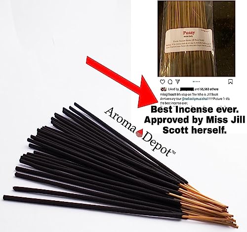 Aroma Depot Apple Fantasy Most Exotic Incense Sticks. Approx. 85 To 100 Sticks Per Bundle, Length - 10.5 Inches, Each Natural Stick Burns For 45 Mins To 1 Hour Each. Long Lasting. Guarantee 100% Pure #TOP3
