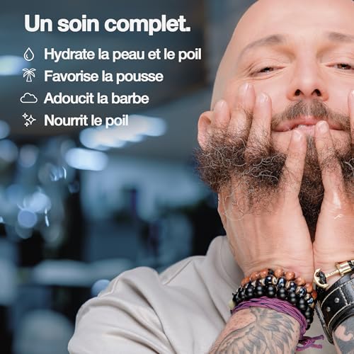 Sapiens Bartöl Herren 50 ml - BIO Bartpflege Öl Cosmos Organic Zertifiziert mit Rizinusöl - Bartöl Wachstum Spendet Feuchtigkeit Bart Conditioner - Beard Oil for men