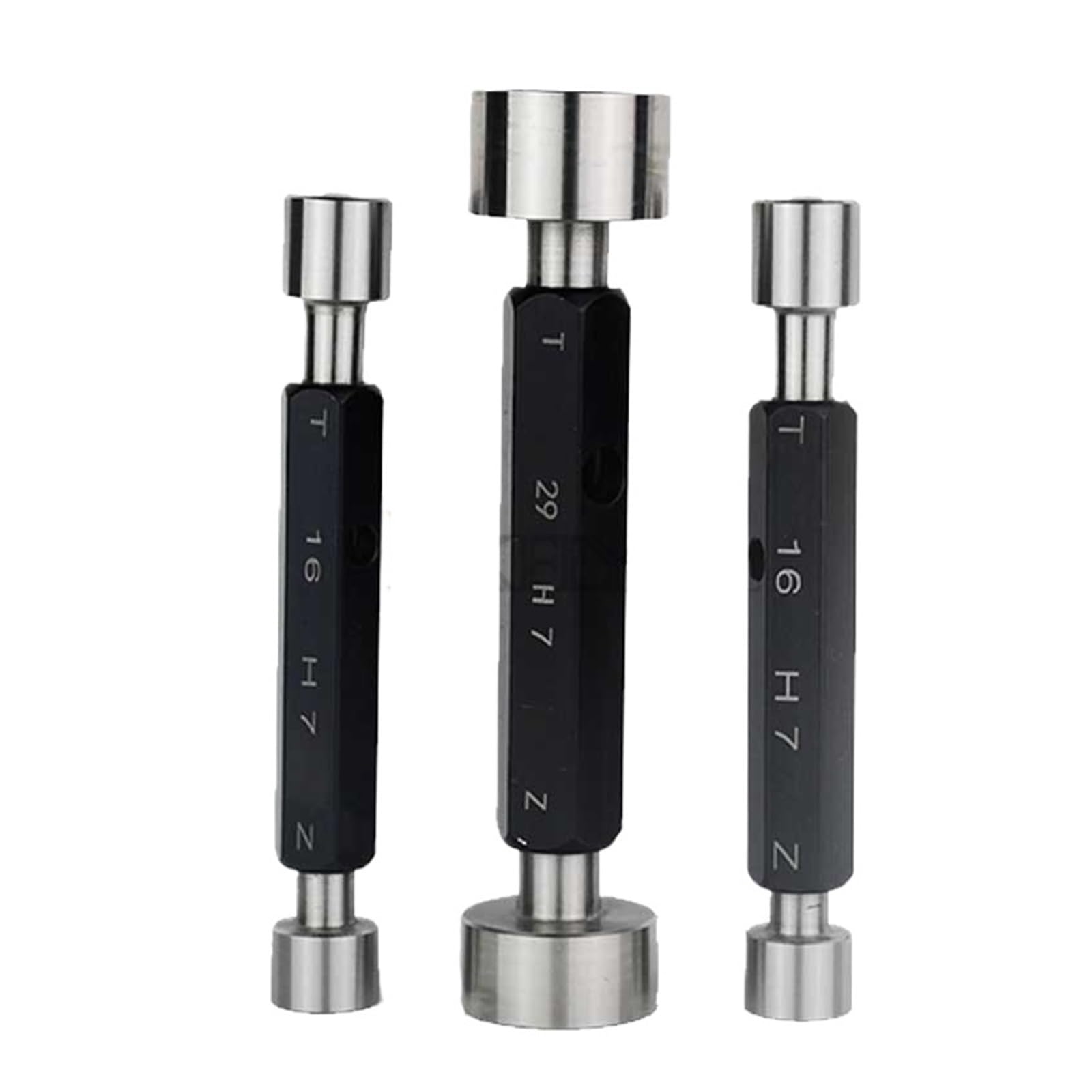 Gewindelehrdorn 26-59 mm H7-Glanzlehrdorn GO/NO GO Gage Metrisches Messgerät Präzisionsinternes glattes, feines Pitch-Gap-Testwerkzeug(27 H7)