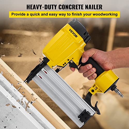 VEVOR Pneumatic Nail Gun, ST64 14 Gauge Heavy Duty Concrete T Nailer 1
