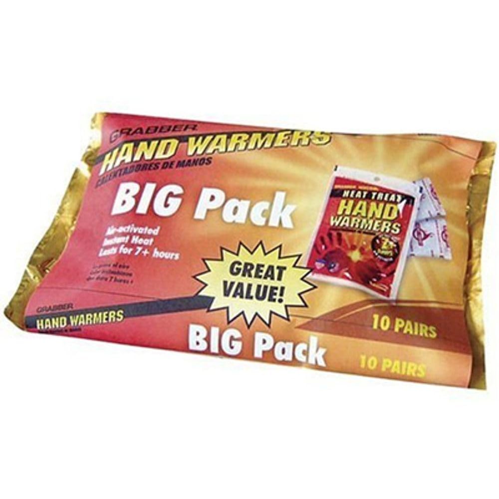 Grabber Warmers Big Pack Hand Warmers, 10 Pair