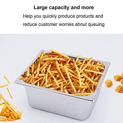 JIADUOFU 6 Liter Edelstahl Friteuse, Edelstahl-fritteuse Mit Hoher Kapazität, Mkommerzielle Gas Fritteuse Fritteuse Arbeitsplatte Öl Friteuse Für Restaurant Home – Bild 7