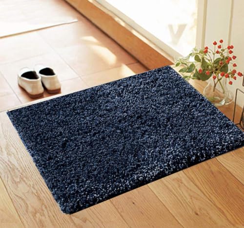 Image of Present Carpet for Room, Shaggy Rugs Fluffy Carpets, Indoor Modern Plush Area Rugs for Living Room Bedroom Kids Room, ETC Blue. 40x60 cm (16x24 Inch)