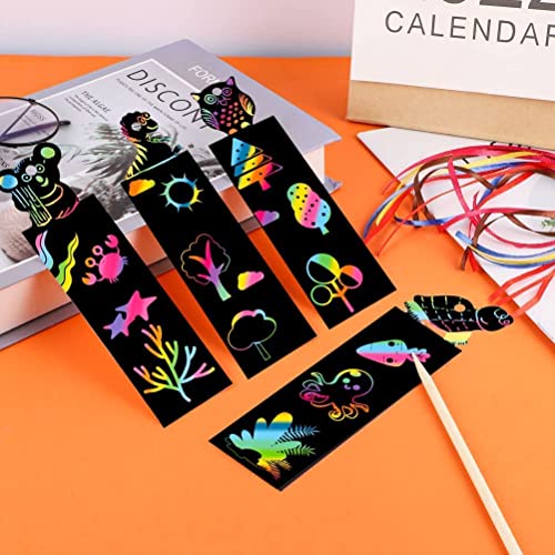 YSTrillion 24 Pezzi Segnalibri Scratch Animali,Set...