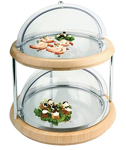 APS 11543 DOPPELDECKER Kühl Buffet-Display, 2-er Set Holzkisten mit