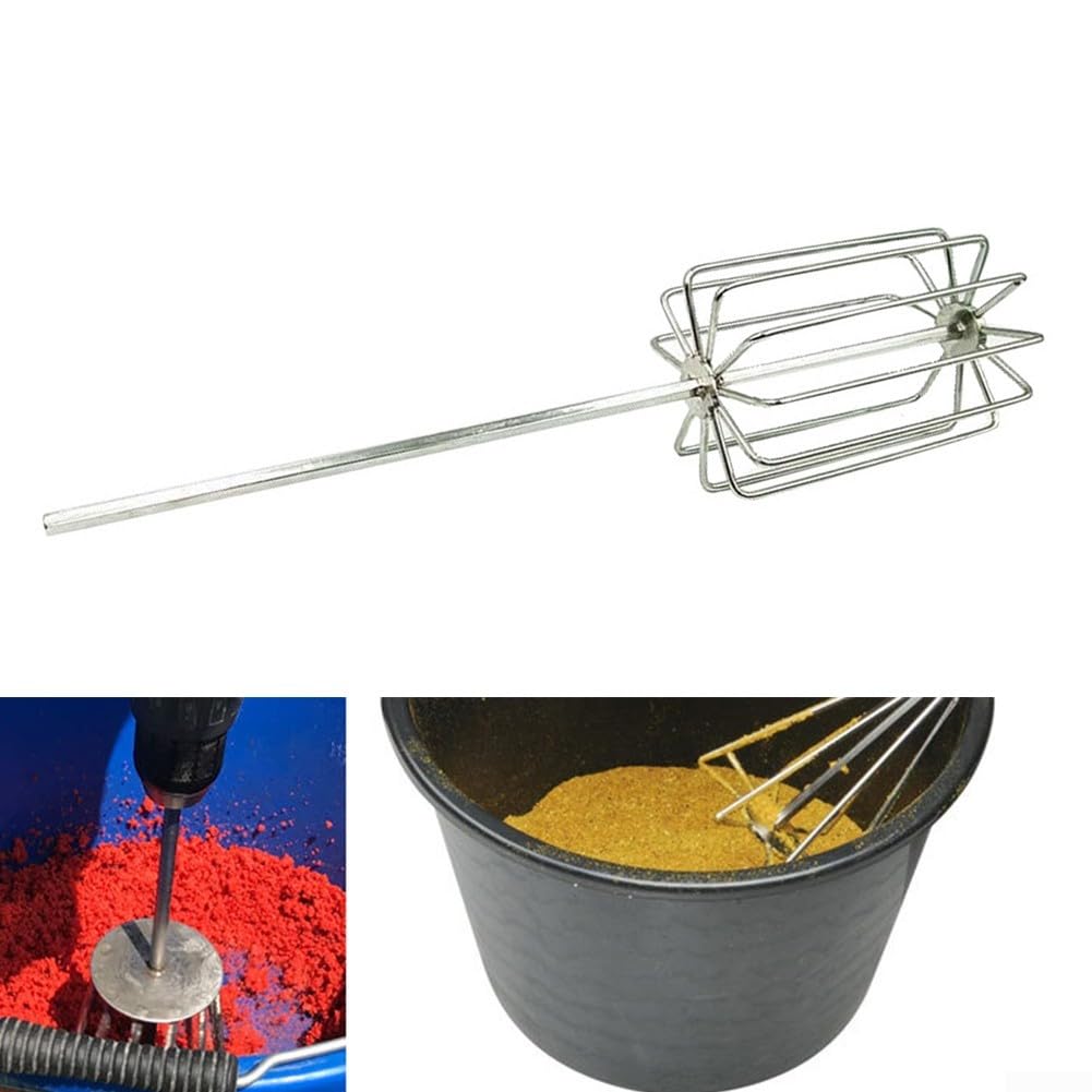 Mezcla sin esfuerzo con 11 cuchillas de acero inoxidable mezclador de cebo de tierra, ideal para pesca de carpas
