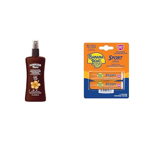 Miniatura 9 de Hawaiian Tropic Protector solar, aceite Seco de bronceado Amplio Espectro Sun Care Protector solar Spray, SPF 15, 8 Onzas, Paquete de 1
