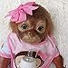Wamdoll 20 inches 50CM Realistic Reborn Monkey Baby Dolls Weighted Body Very Soft Silicone Vinyl Lifelike Collectible Flexible Doll Feel Real