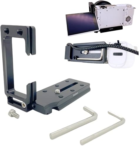 Trípode de bloqueo de cable tipo L Soporte de placa rápida para Canon R7 R10 90D 850D Nikon Z30 Z50 Fujifilm X-T5 X-S20 Sony ZV-E10