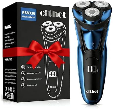 Rasoio Elettrico Barba Con 3D Testine Rotanti IPX7 Impermeabile U...