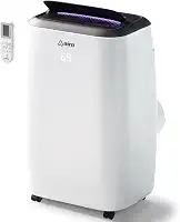 Ar condicionado portátil 8.000 BTU AIRO Comfort, unidade AC em pé com controle remoto e kit de instalação DYI