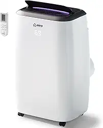 Ar condicionado portátil 8.000 BTU AIRO Comfort, unidade AC em pé com controle remoto e kit de instalação DYI