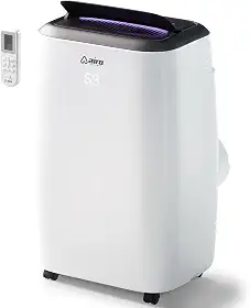 Ar condicionado portátil 8.000 BTU AIRO Comfort, unidade AC em pé com controle remoto e kit de instalação DYI