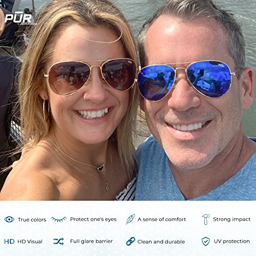 Aviator Sunglasses For Men Women Polarized Lens With 100% UV400 Protection Glasses Metal Frame Classic Mirror Style Aviators4