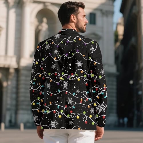 AFPANQZ Mens Sport Coats and Blazers with Pockets Lightweight Wedding One Button Business Suit Jackets for Dinner,Prom,Party3