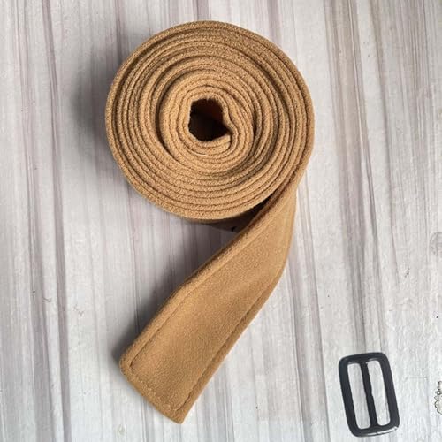 Fendawn Strive Double-Sided Coat Belt Decorative Wide Clothes Belt Bow Tie Belt, Camel Color3