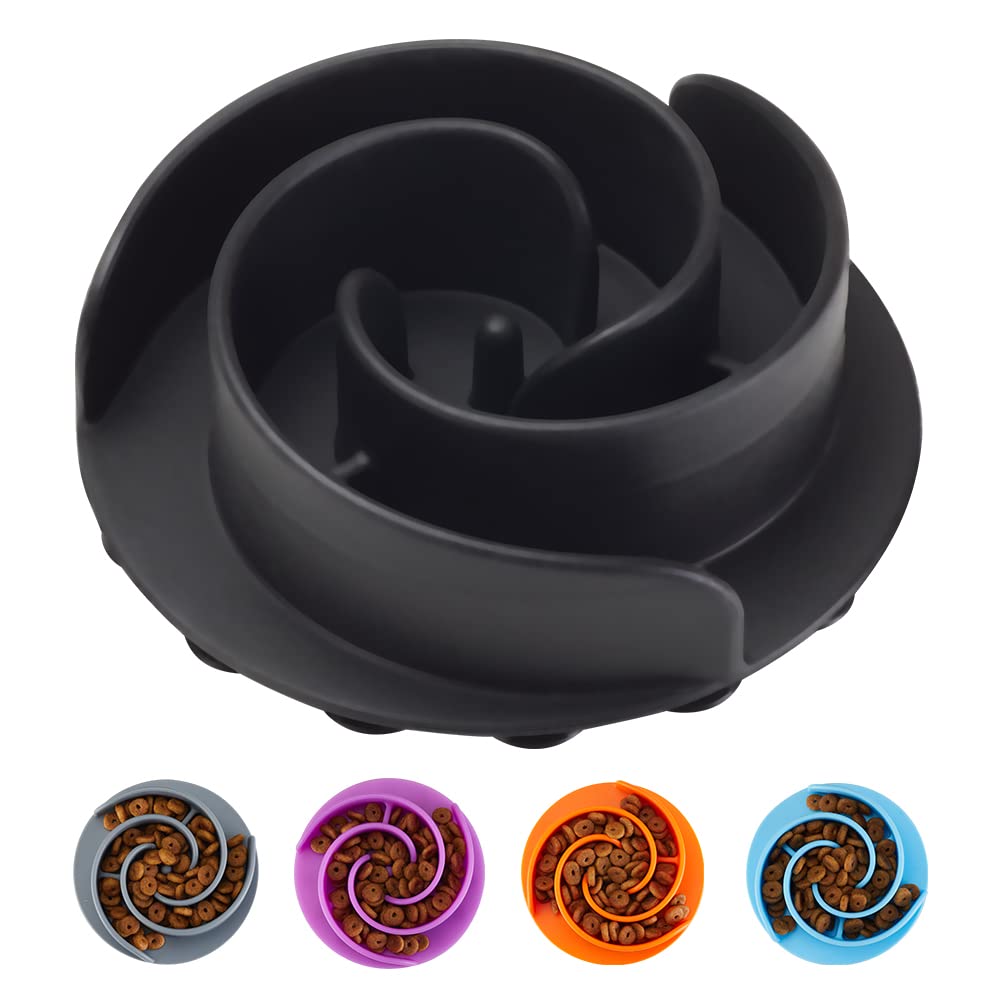 Photo 1 of Slow Feeder Dog Bowls Insert, Animire Soft Silicone Slow Eating Dog Food Bowl for Small, Medium and Large Dogs, Compatible with Regular and Elevated Bowls