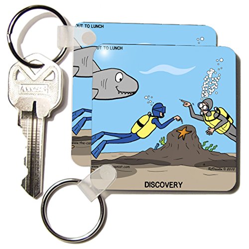 Scuba surprise dessins animés porte-clés pour éviter de perdre ses clés de casier.